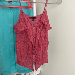 Pink American Eagle tank